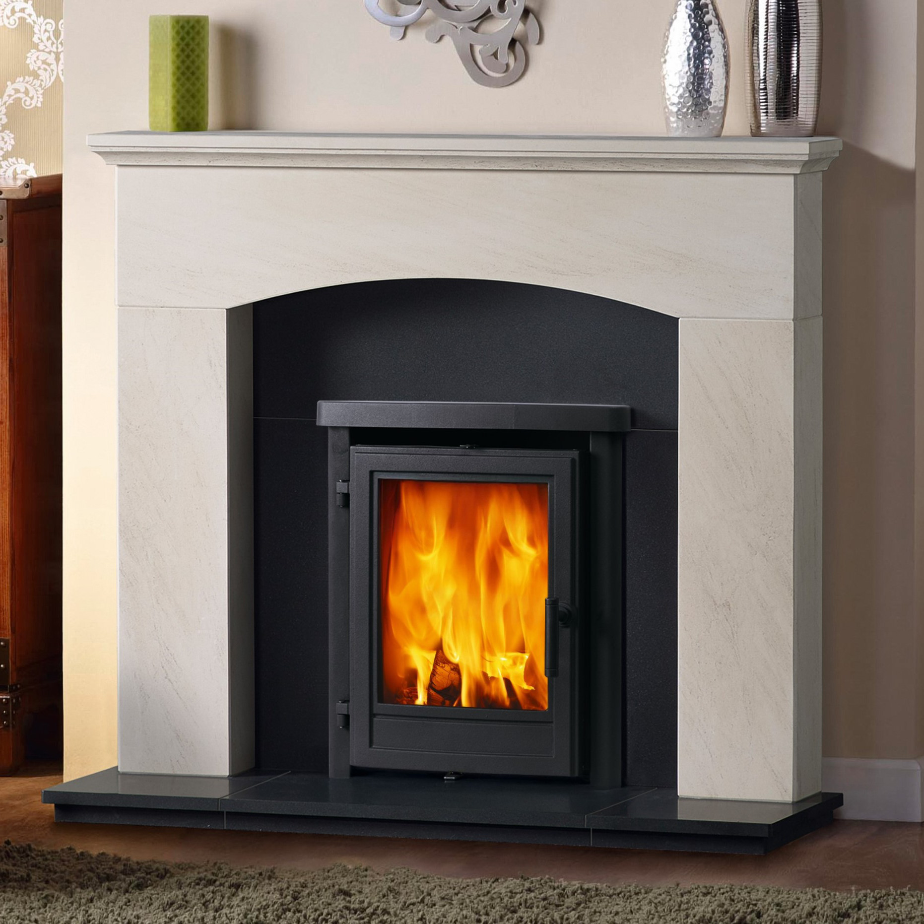 Capital Redbourn, inset wood stove